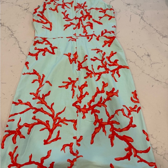 J. McLaughlin Red and Light Blue Dress - Picture 2 of 6